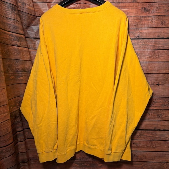 Vintage Nike Yellow Crewneck Sweater Soft Comfort - Picture 6 of 6